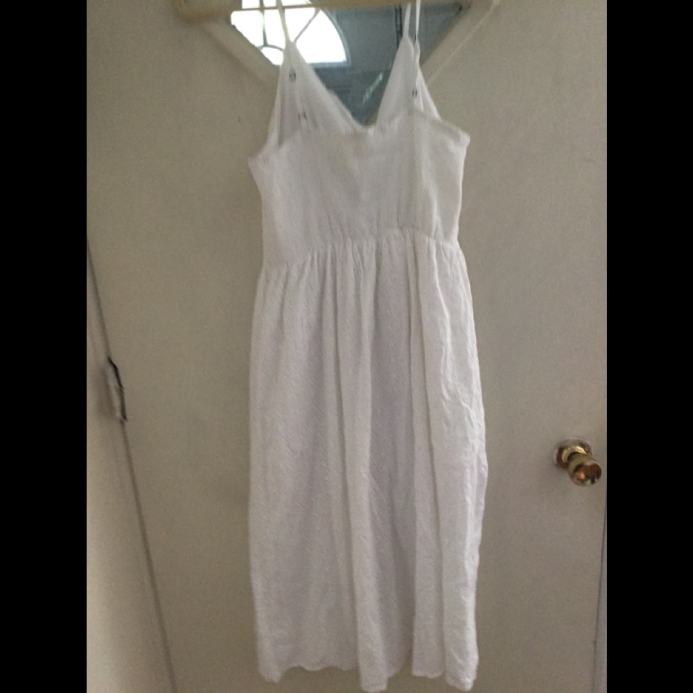 Button down eyelet dress